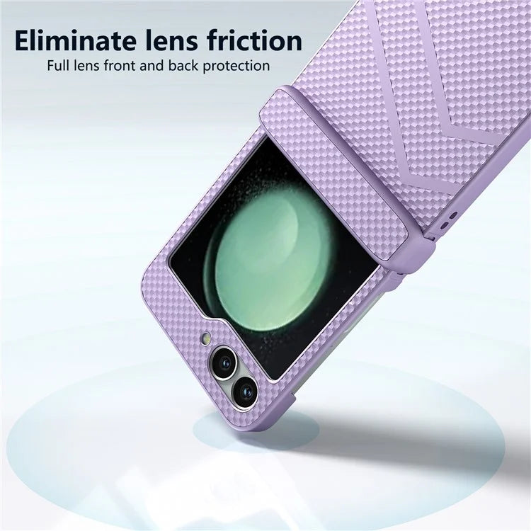 For Samsung Galaxy Z Flip6 5G Case Matte Texture PC Phone Cover with Hinge Protection