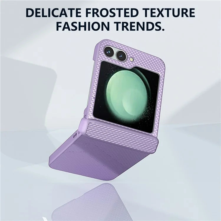 For Samsung Galaxy Z Flip6 5G Case Matte Texture PC Phone Cover with Hinge Protection