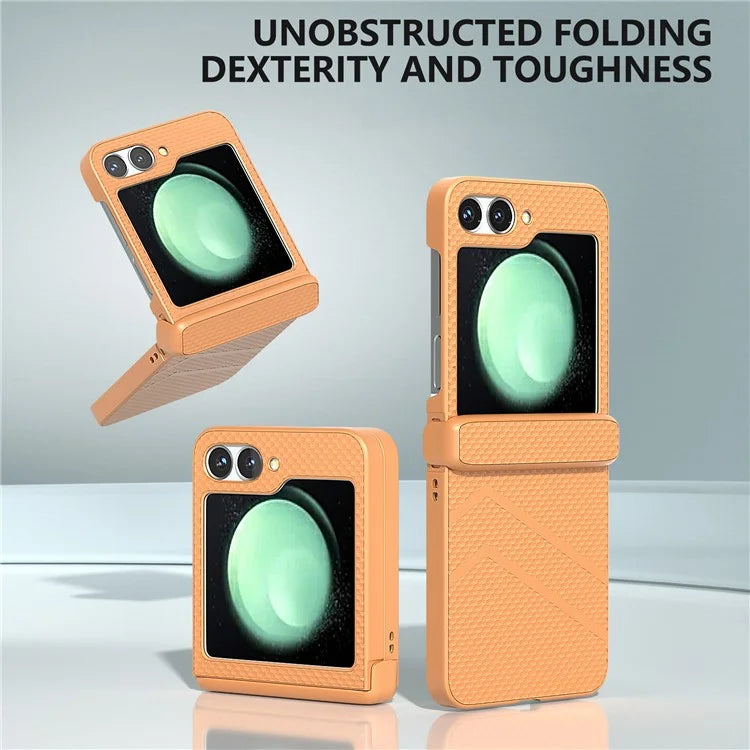 For Samsung Galaxy Z Flip6 5G Case Matte Texture PC Phone Cover with Hinge Protection