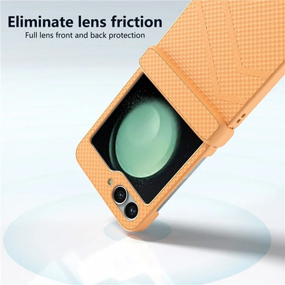 For Samsung Galaxy Z Flip6 5G Case Matte Texture PC Phone Cover with Hinge Protection