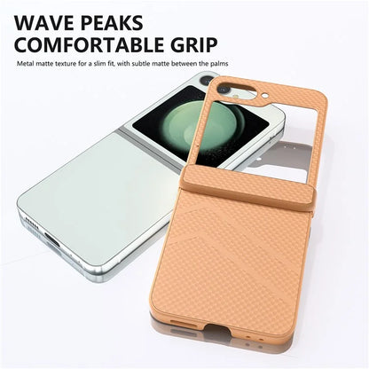 For Samsung Galaxy Z Flip6 5G Case Matte Texture PC Phone Cover with Hinge Protection