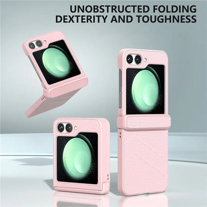 For Samsung Galaxy Z Flip6 5G Case Matte Texture PC Phone Cover with Hinge Protection