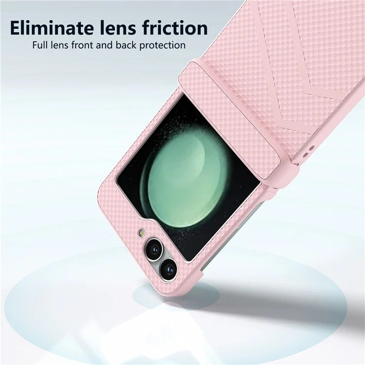 For Samsung Galaxy Z Flip6 5G Case Matte Texture PC Phone Cover with Hinge Protection