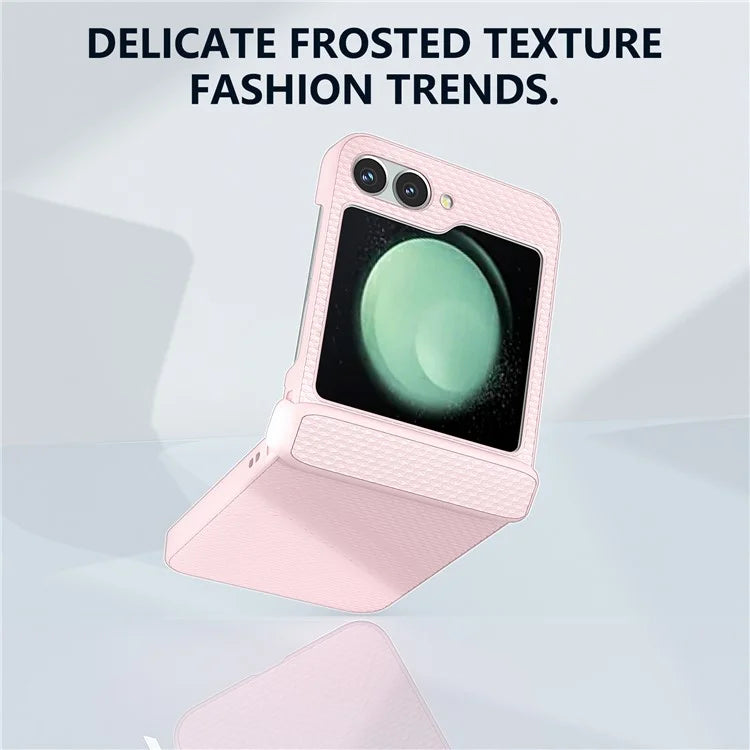 For Samsung Galaxy Z Flip6 5G Case Matte Texture PC Phone Cover with Hinge Protection