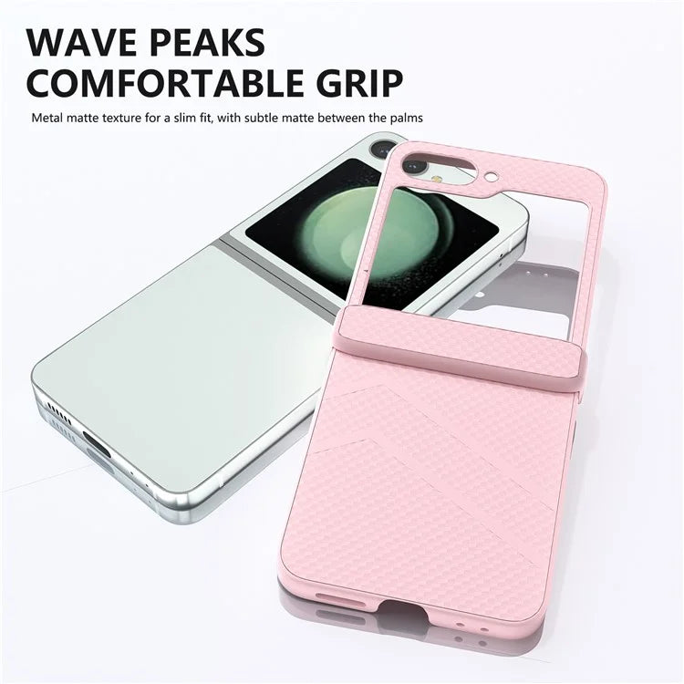 For Samsung Galaxy Z Flip6 5G Case Matte Texture PC Phone Cover with Hinge Protection