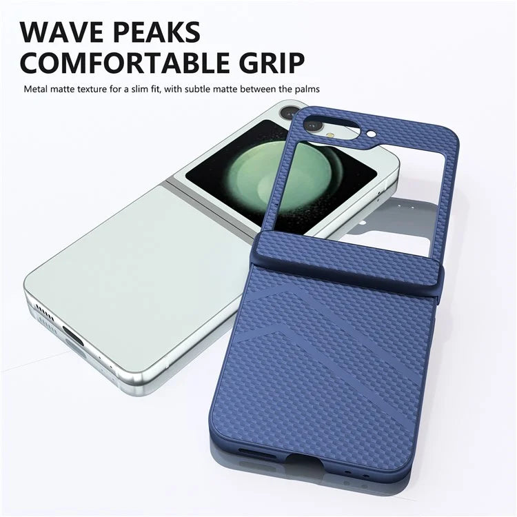 For Samsung Galaxy Z Flip6 5G Case Matte Texture PC Phone Cover with Hinge Protection
