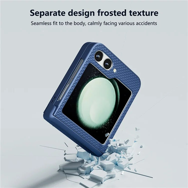 For Samsung Galaxy Z Flip6 5G Case Matte Texture PC Phone Cover with Hinge Protection