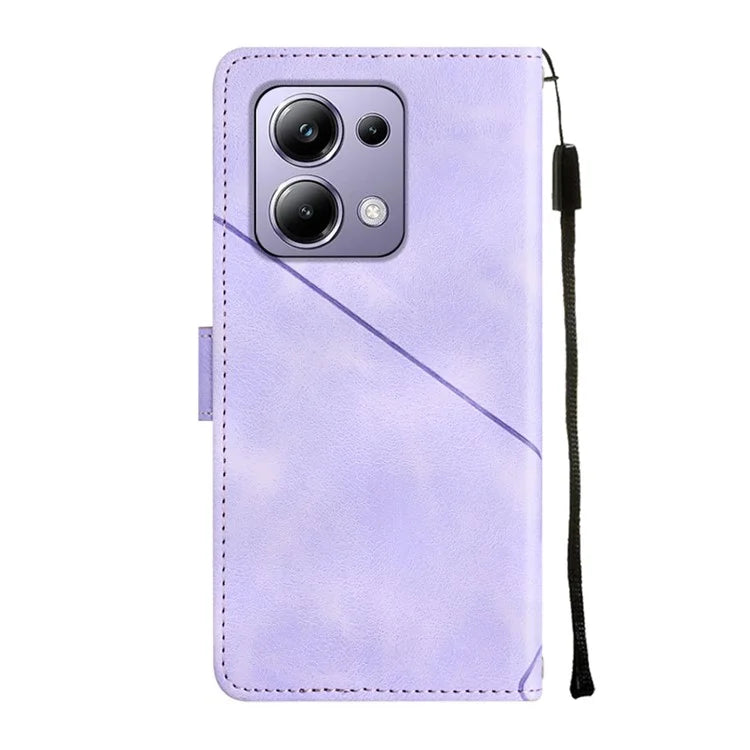 PT005 YB Imprinting Series-6 For Xiaomi Redmi Note 13 Pro 4G / Poco M6 Pro 4G Leather Phone Wallet Case