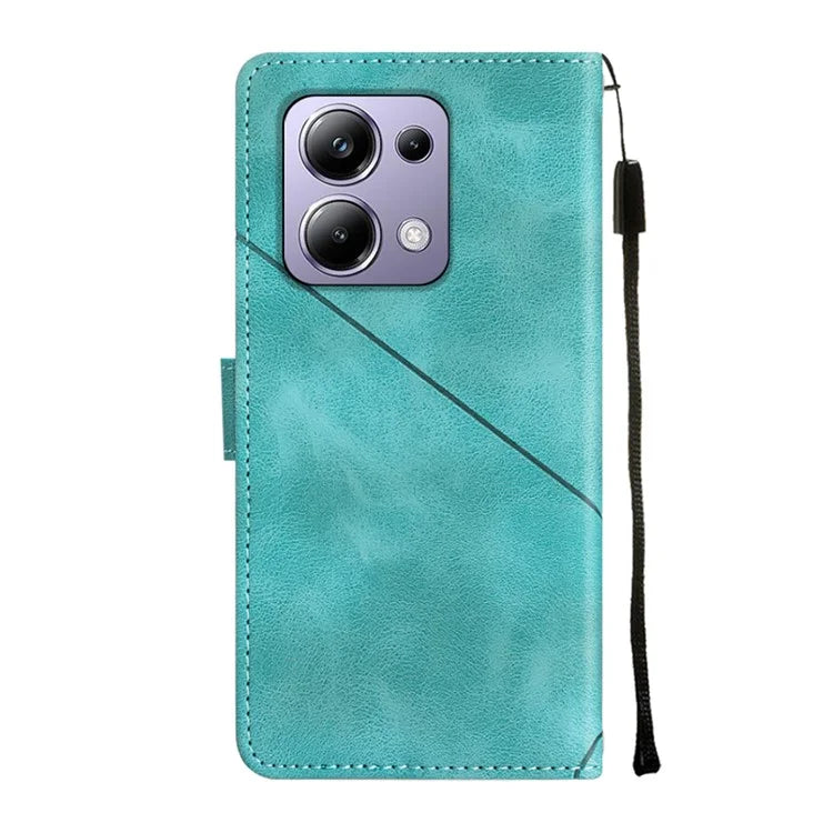 PT005 YB Imprinting Series-6 For Xiaomi Redmi Note 13 Pro 4G / Poco M6 Pro 4G Leather Phone Wallet Case