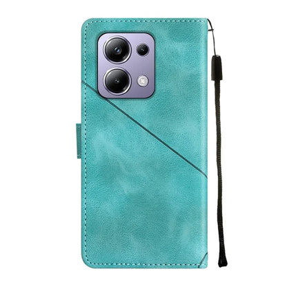 PT005 YB Imprinting Series-6 For Xiaomi Redmi Note 13 Pro 4G / Poco M6 Pro 4G Leather Phone Wallet Case