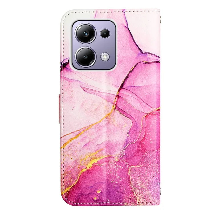 YB Pattern Printing Leather Series-5 For Xiaomi Redmi Note 13 Pro 4G / Poco M6 Pro 4G Wallet Phone Case
