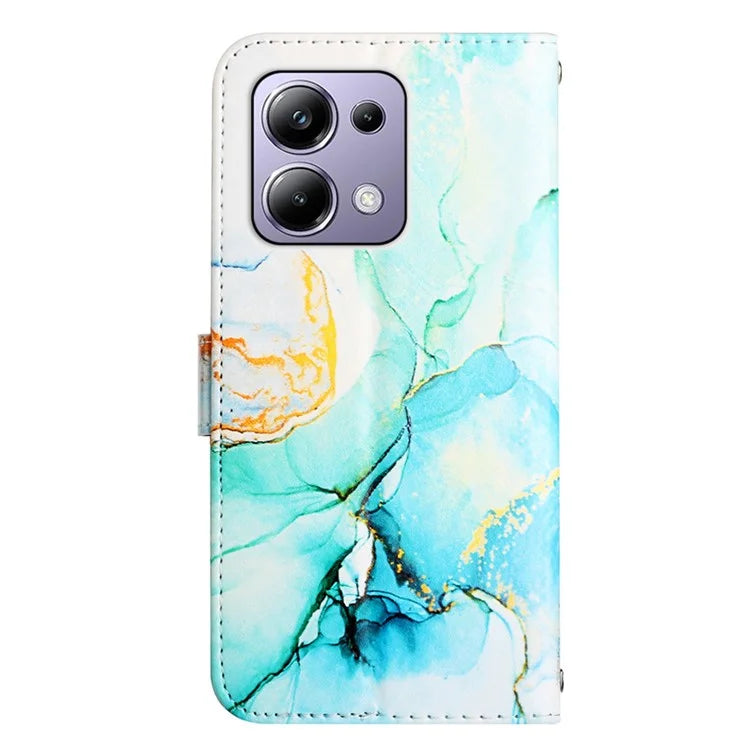 YB Pattern Printing Leather Series-5 For Xiaomi Redmi Note 13 Pro 4G / Poco M6 Pro 4G Wallet Phone Case