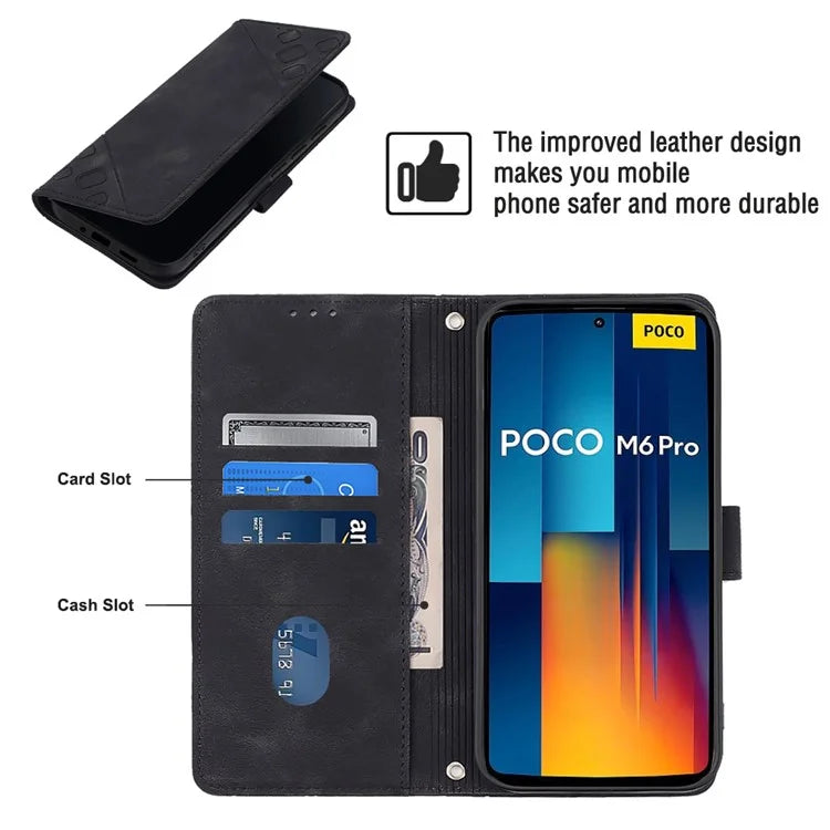 PT005 YB Imprinting Series-7 for Xiaomi Redmi Note 13 Pro 4G / Poco M6 Pro 4G Case with Shoulder Strap
