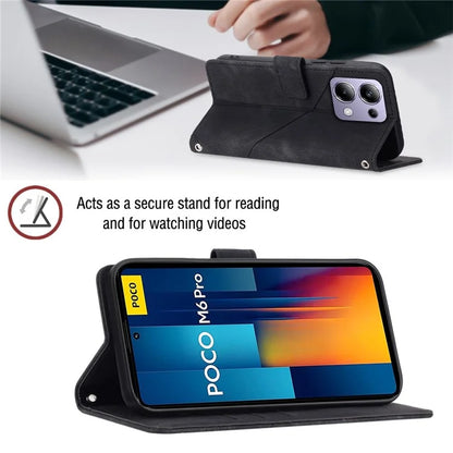 PT005 YB Imprinting Series-7 for Xiaomi Redmi Note 13 Pro 4G / Poco M6 Pro 4G Case with Shoulder Strap