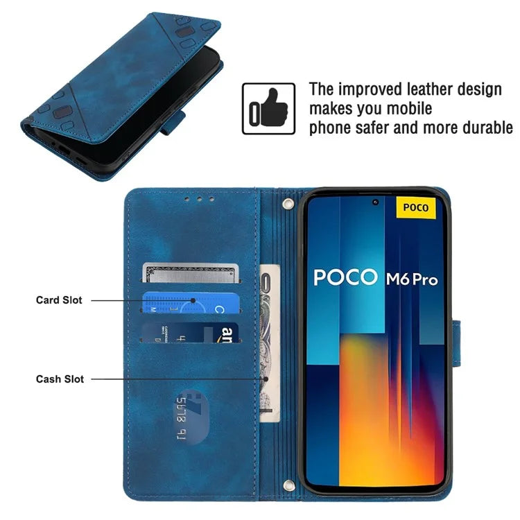 PT005 YB Imprinting Series-7 for Xiaomi Redmi Note 13 Pro 4G / Poco M6 Pro 4G Case with Shoulder Strap