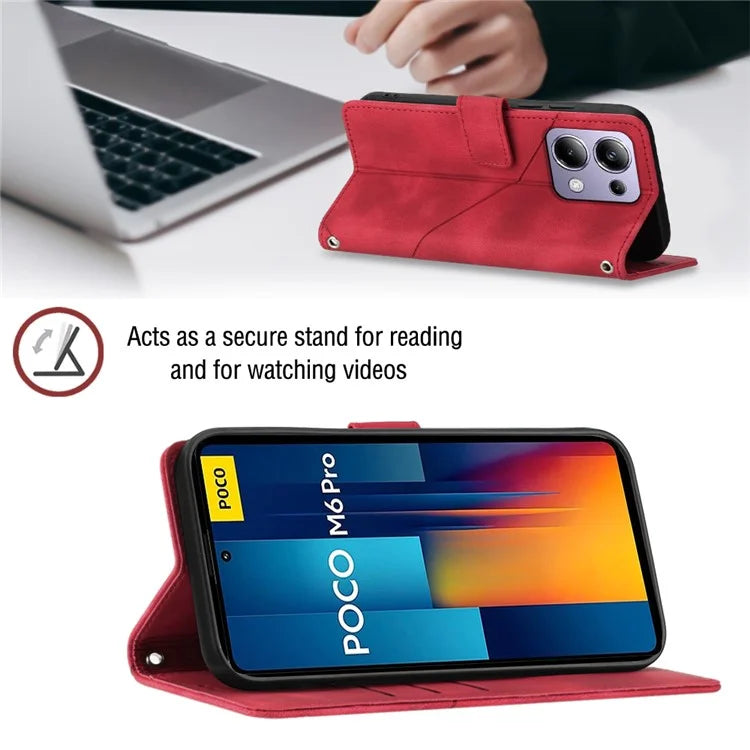 PT005 YB Imprinting Series-7 for Xiaomi Redmi Note 13 Pro 4G / Poco M6 Pro 4G Case with Shoulder Strap