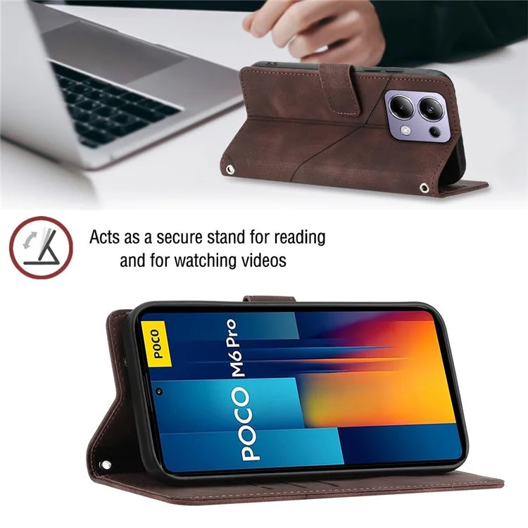 PT005 YB Imprinting Series-7 for Xiaomi Redmi Note 13 Pro 4G / Poco M6 Pro 4G Case with Shoulder Strap