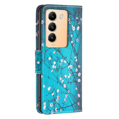 For vivo Y200e 5G Case Pattern Printing Flip Stand Phone Cover with Magnetic Clasp