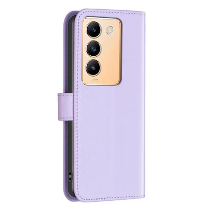 BINFEN COLOR BF17 For vivo Y200e 5G Wallet Case Magnetic Closing Card Slots Phone Cover