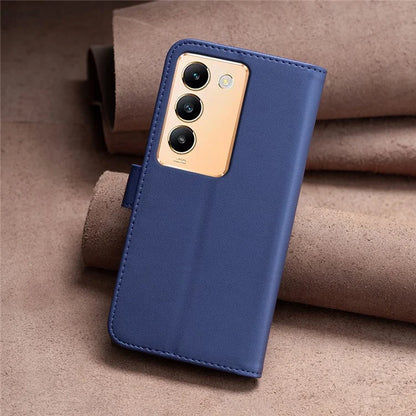 BINFEN COLOR BF17 For vivo Y200e 5G Wallet Case Magnetic Closing Card Slots Phone Cover