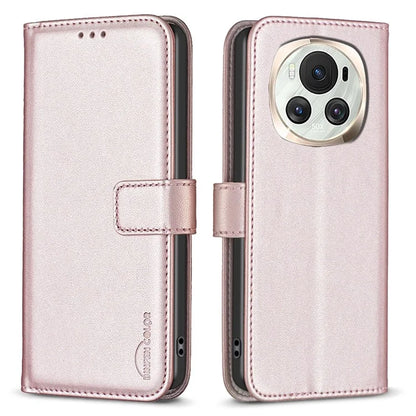 BINFEN COLOR BF17 For Honor Magic6 5G Magnetic Case Drop-proof Leather Card Holder Phone Cover