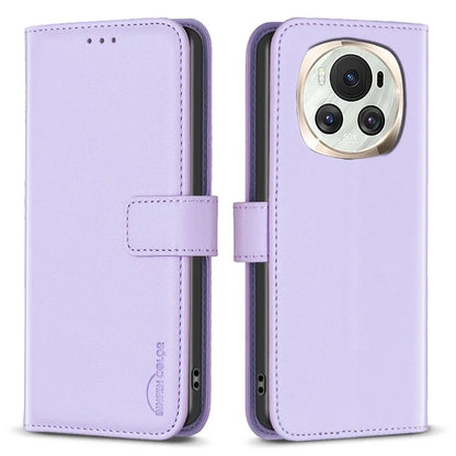 BINFEN COLOR BF17 For Honor Magic6 5G Magnetic Case Drop-proof Leather Card Holder Phone Cover