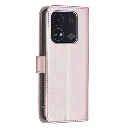 BINFEN COLOR BF17 For Transsion itel A04 Leather Case Stand Magnetic Closure Folio Flip Phone Cover