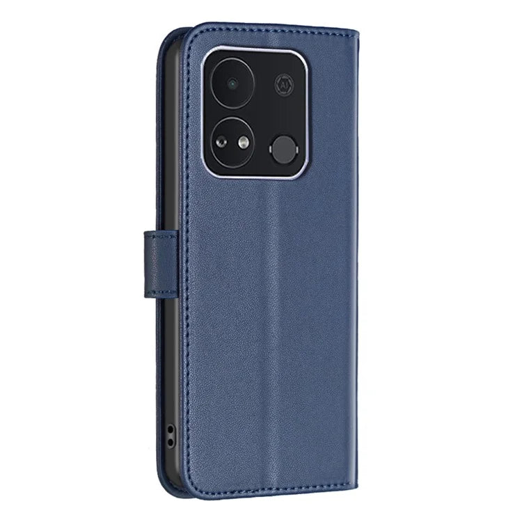 BINFEN COLOR BF17 For Transsion itel A04 Leather Case Stand Magnetic Closure Folio Flip Phone Cover