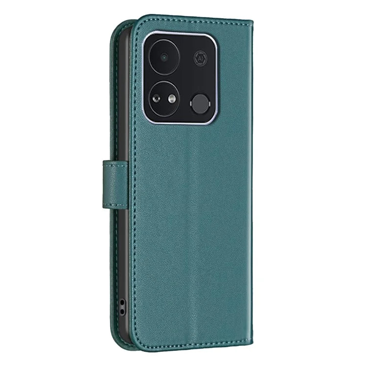 BINFEN COLOR BF17 For Transsion itel A04 Leather Case Stand Magnetic Closure Folio Flip Phone Cover