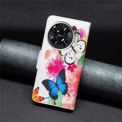 For Transsion Tecno Spark 20 Pro+ Case Pattern Printing Foldable Stand Phone Cover