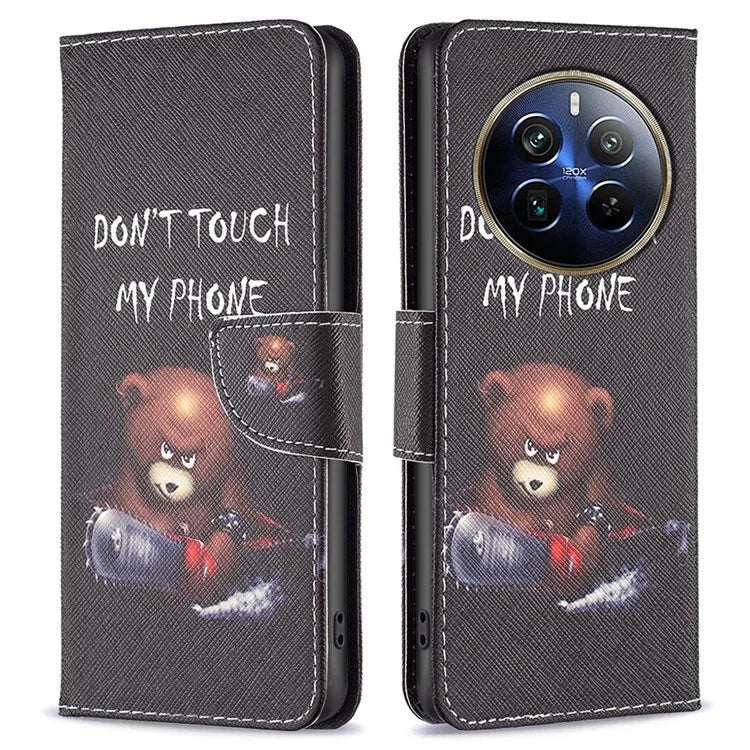 For Realme 12 Pro 5G / 12 Pro+ 5G Wallet Case Pattern Printing PU Leather Phone Cover