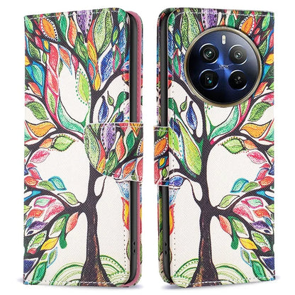For Realme 12 Pro 5G / 12 Pro+ 5G Wallet Case Pattern Printing PU Leather Phone Cover