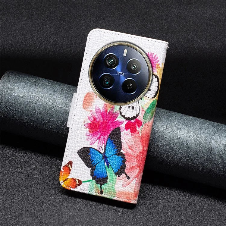 For Realme 12 Pro 5G / 12 Pro+ 5G Wallet Case Pattern Printing PU Leather Phone Cover