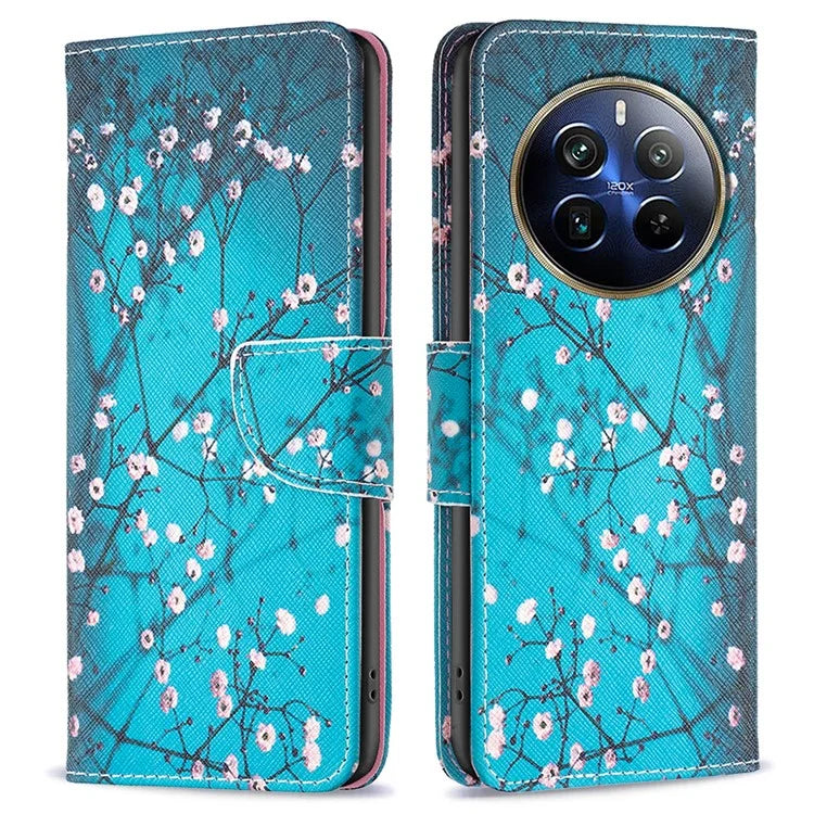 For Realme 12 Pro 5G / 12 Pro+ 5G Wallet Case Pattern Printing PU Leather Phone Cover