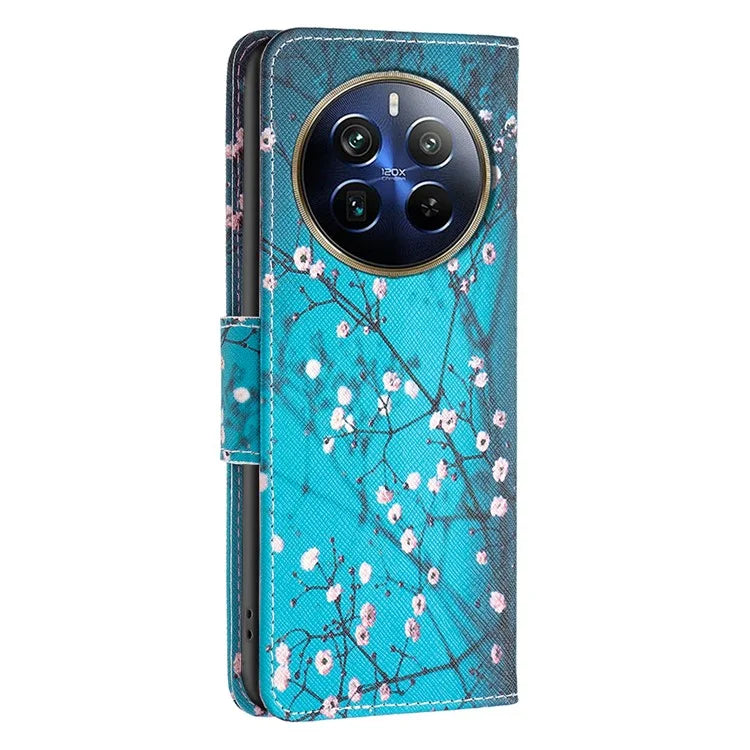 For Realme 12 Pro 5G / 12 Pro+ 5G Wallet Case Pattern Printing PU Leather Phone Cover