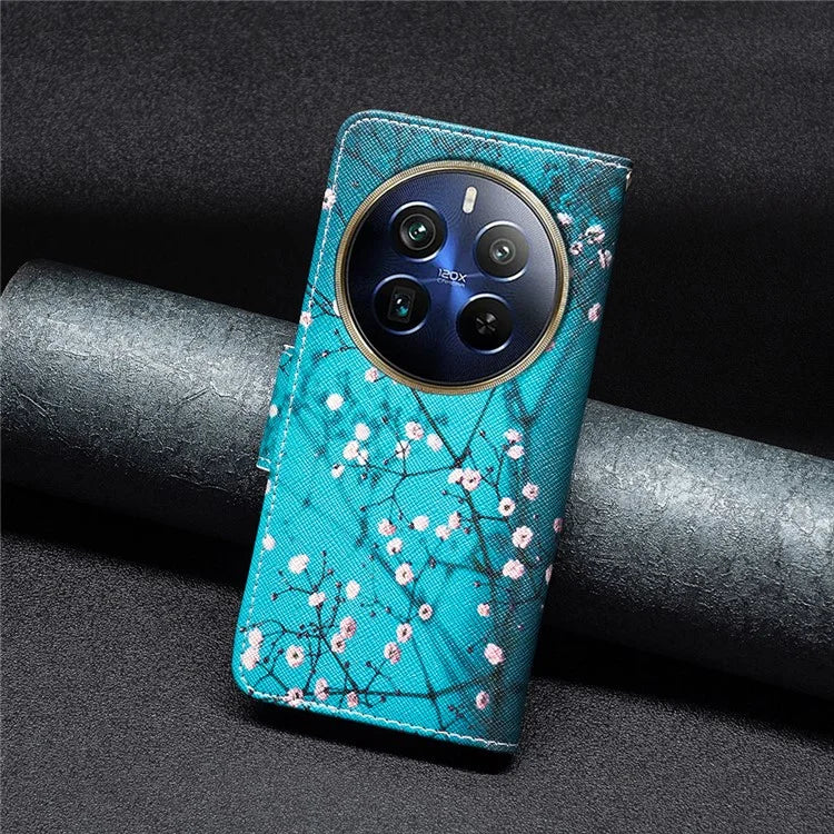 For Realme 12 Pro 5G / 12 Pro+ 5G Wallet Case Pattern Printing PU Leather Phone Cover
