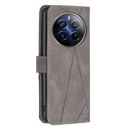 BINFEN COLOR BF05 For Realme 12 Pro 5G / 12 Pro+ 5G Wallet Phone Case Geometric Leather Flip Cover
