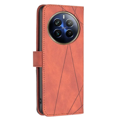 BINFEN COLOR BF05 For Realme 12 Pro 5G / 12 Pro+ 5G Wallet Phone Case Geometric Leather Flip Cover