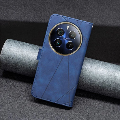 BINFEN COLOR BF05 For Realme 12 Pro 5G / 12 Pro+ 5G Wallet Phone Case Geometric Leather Flip Cover