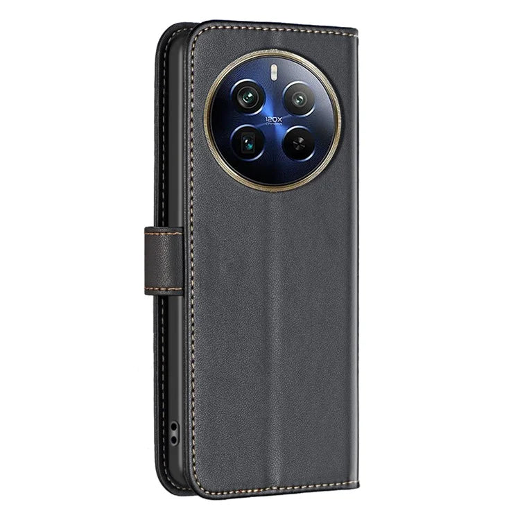 BINFEN COLOR BF17 For Realme 12 Pro 5G / 12 Pro+ 5G Phone Case Stand Magnetic Closure Leather Flip Cover