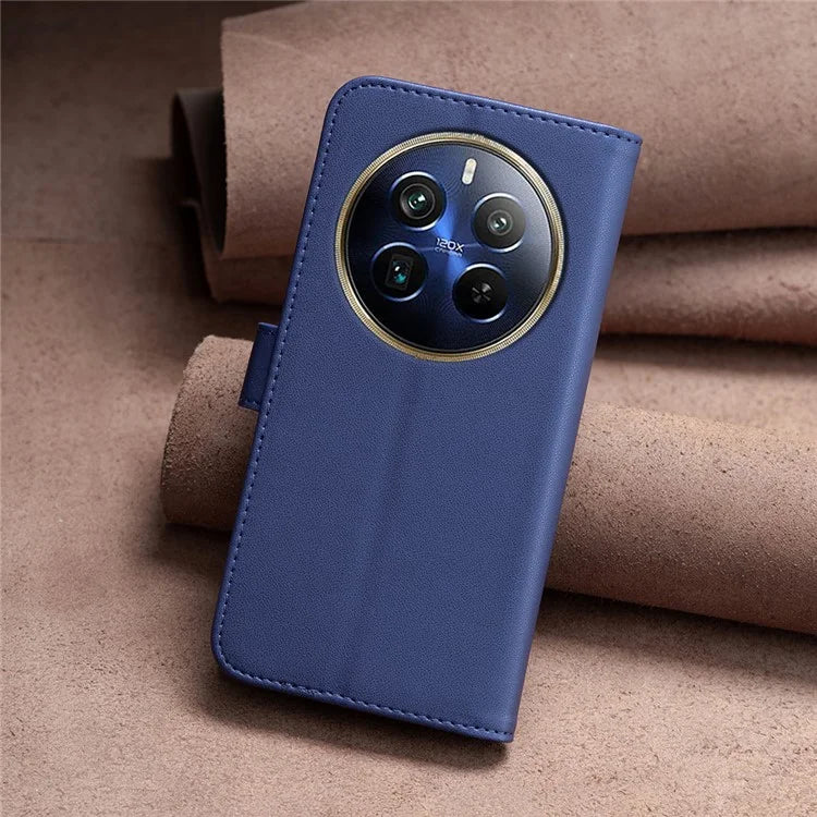 BINFEN COLOR BF17 For Realme 12 Pro 5G / 12 Pro+ 5G Phone Case Stand Magnetic Closure Leather Flip Cover