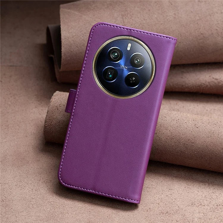 BINFEN COLOR BF17 For Realme 12 Pro 5G / 12 Pro+ 5G Phone Case Stand Magnetic Closure Leather Flip Cover