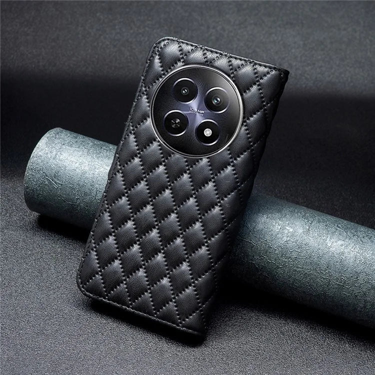 BINFEN COLOR BF Style-14 For Realme 12 Case Anti-Drop PU Leather Flip Phone Cover