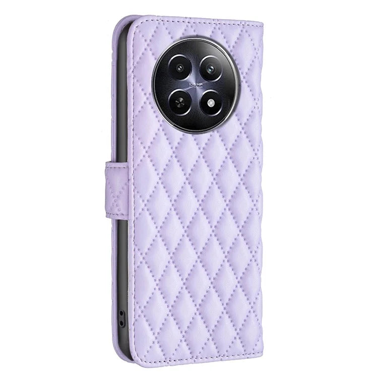 BINFEN COLOR BF Style-14 For Realme 12 Case Anti-Drop PU Leather Flip Phone Cover
