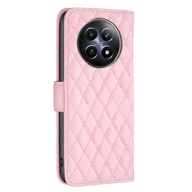 BINFEN COLOR BF Style-14 For Realme 12 Case Anti-Drop PU Leather Flip Phone Cover