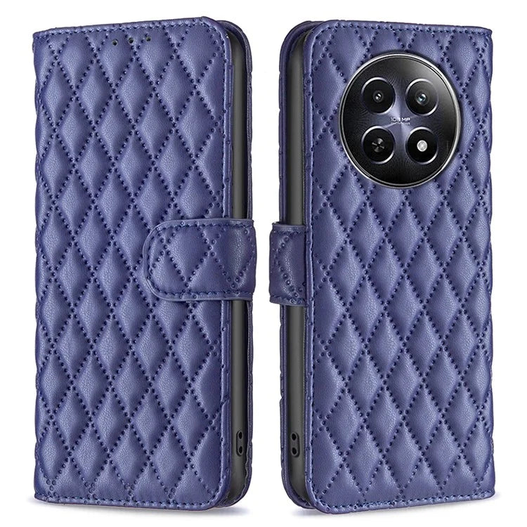 BINFEN COLOR BF Style-14 For Realme 12 Case Anti-Drop PU Leather Flip Phone Cover