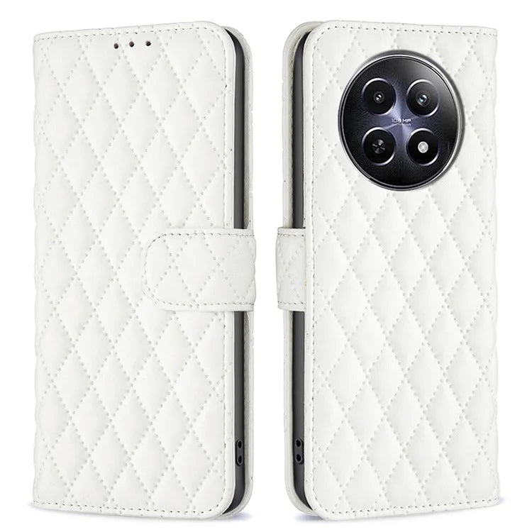 BINFEN COLOR BF Style-14 For Realme 12 Case Anti-Drop PU Leather Flip Phone Cover