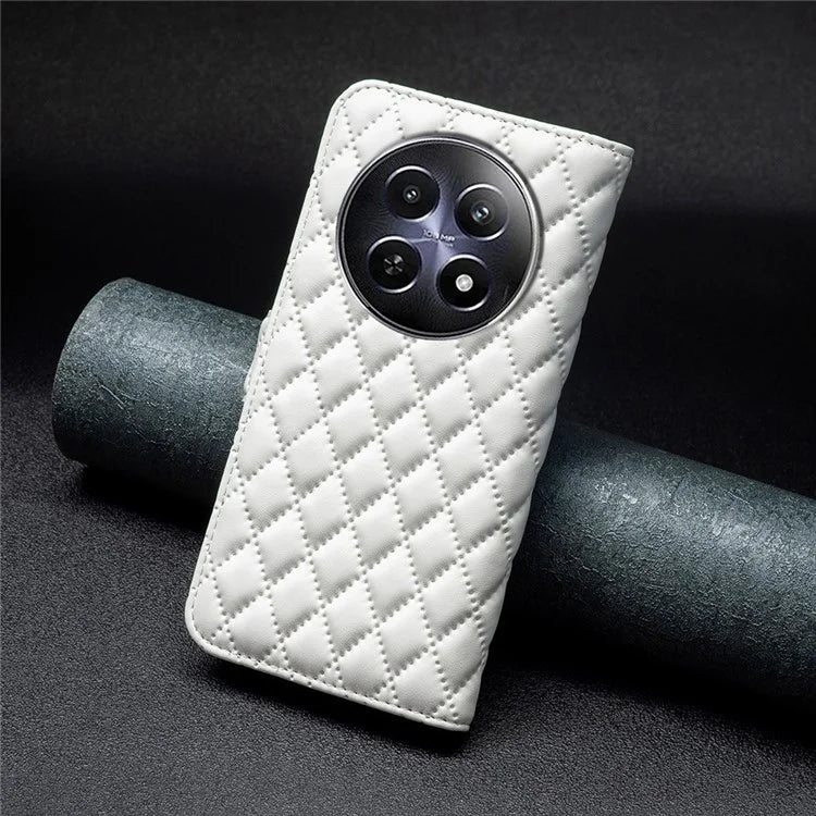 BINFEN COLOR BF Style-14 For Realme 12 Case Anti-Drop PU Leather Flip Phone Cover