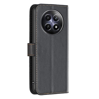 BINFEN COLOR BF17 For Realme 12 Case Stand Magnetic Closure Leather Phone Cover