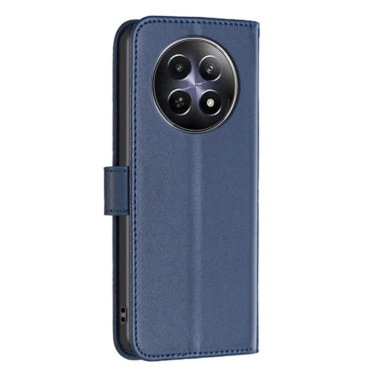 BINFEN COLOR BF17 For Realme 12 Case Stand Magnetic Closure Leather Phone Cover